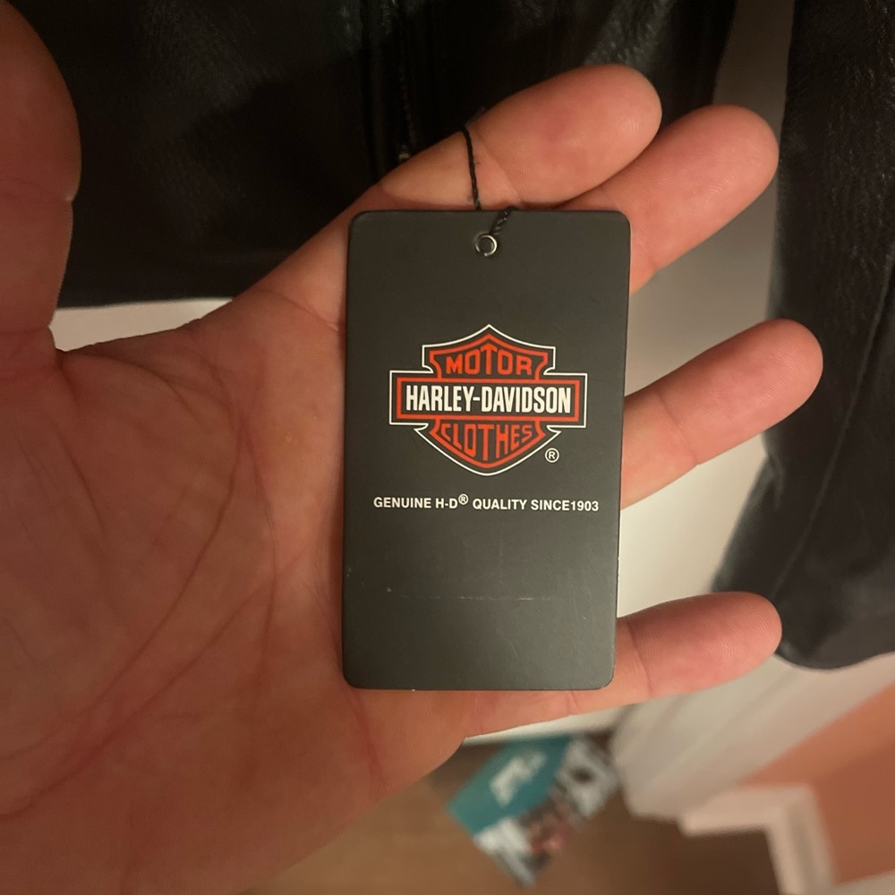 Harley-Davidson Screaming Eagle Men's Large, Real Leather, Brand New with tags!! - Picture 7 of 7